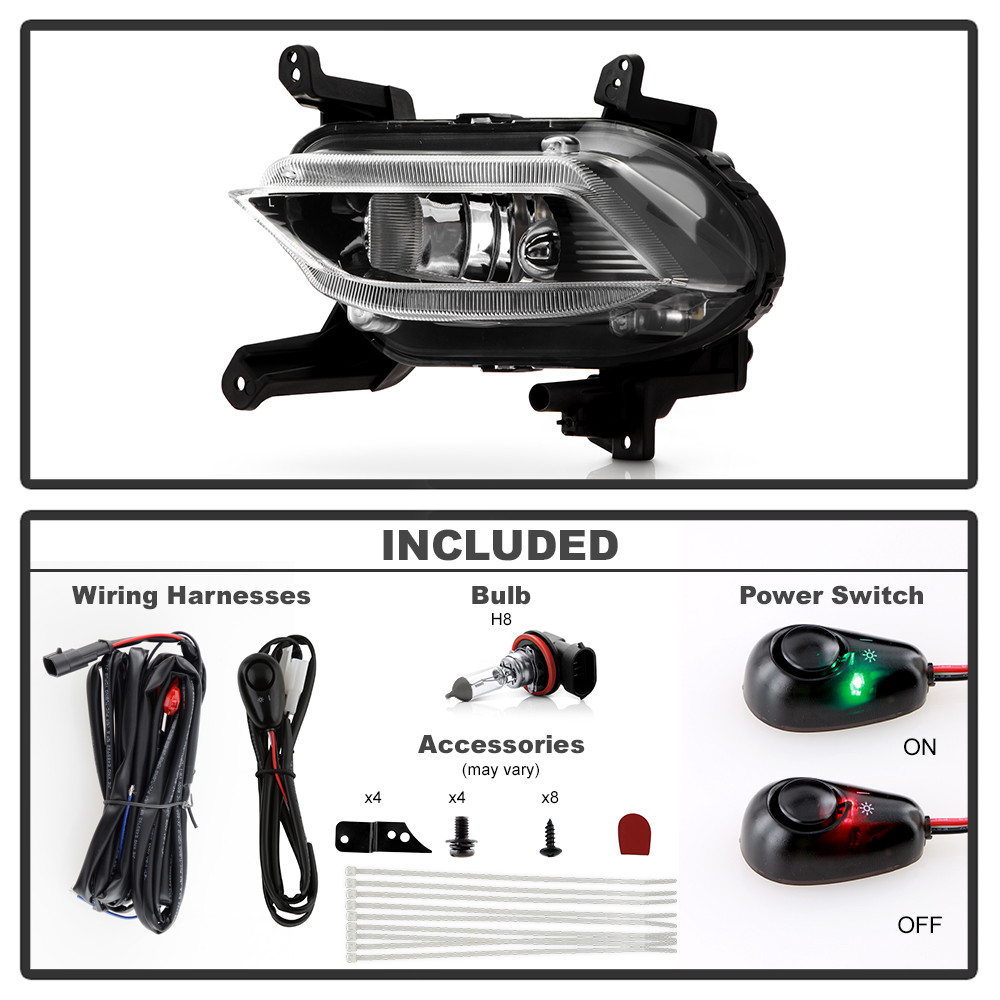 OEM Style Fog Lights w/ Switch - Clear (9052286)