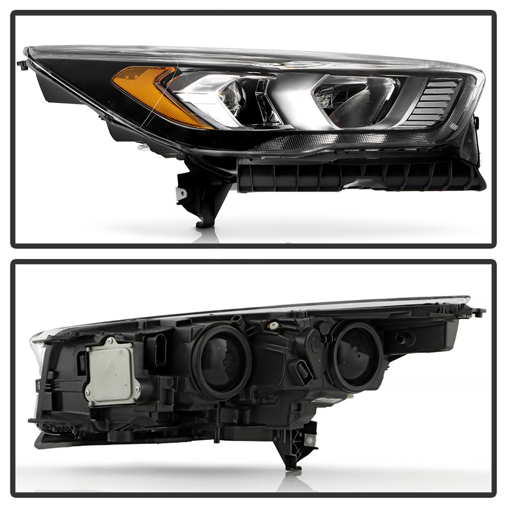DRL Black Bezel Headlight - OE Black Right
