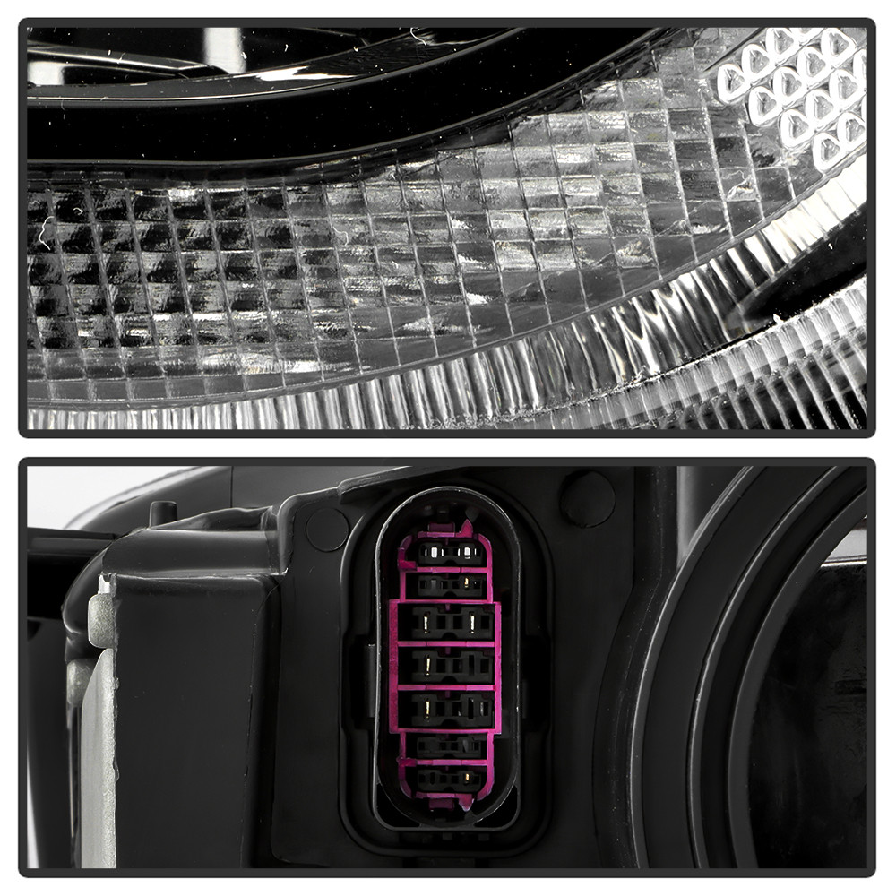 DRL Black Bezel Headlight - OE Black Right