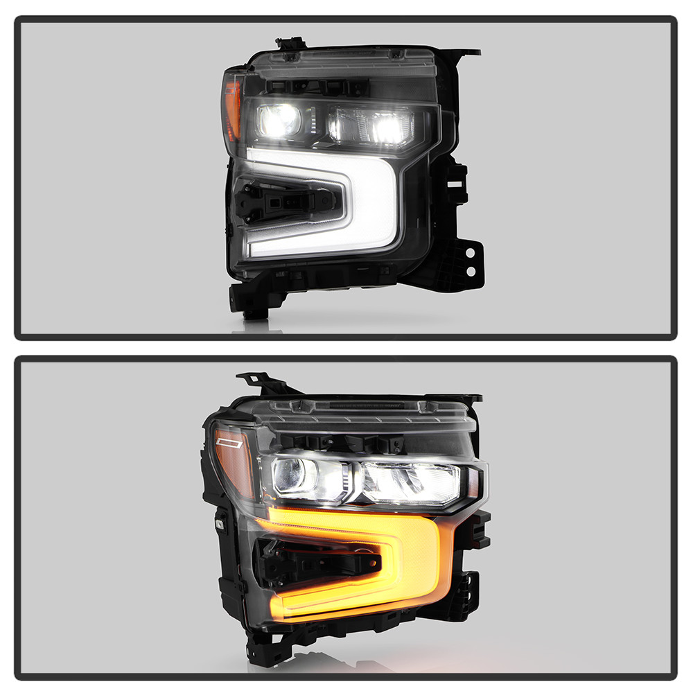 LED DRL Full LED Headlight - OE Right - Black