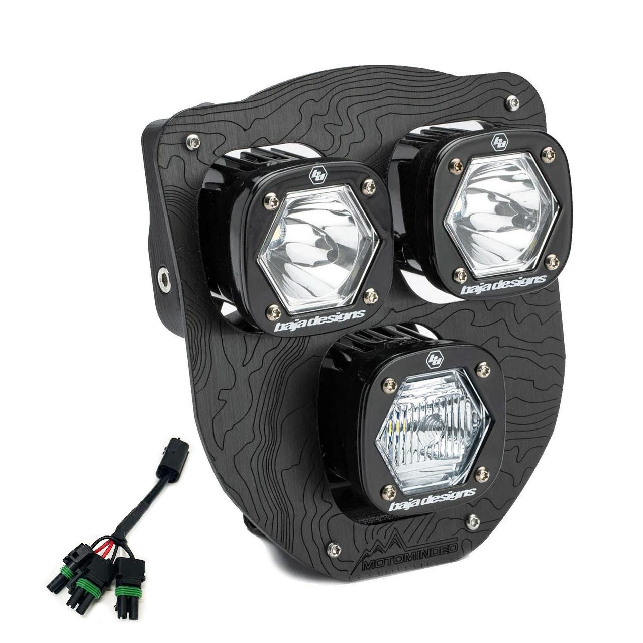 HusqvarnaTriple S1 "Hydra" (D/C) LED Headlight Kit w/ Hi-Low Harness - 2024-2026 Husqvarna FE-S — primary image