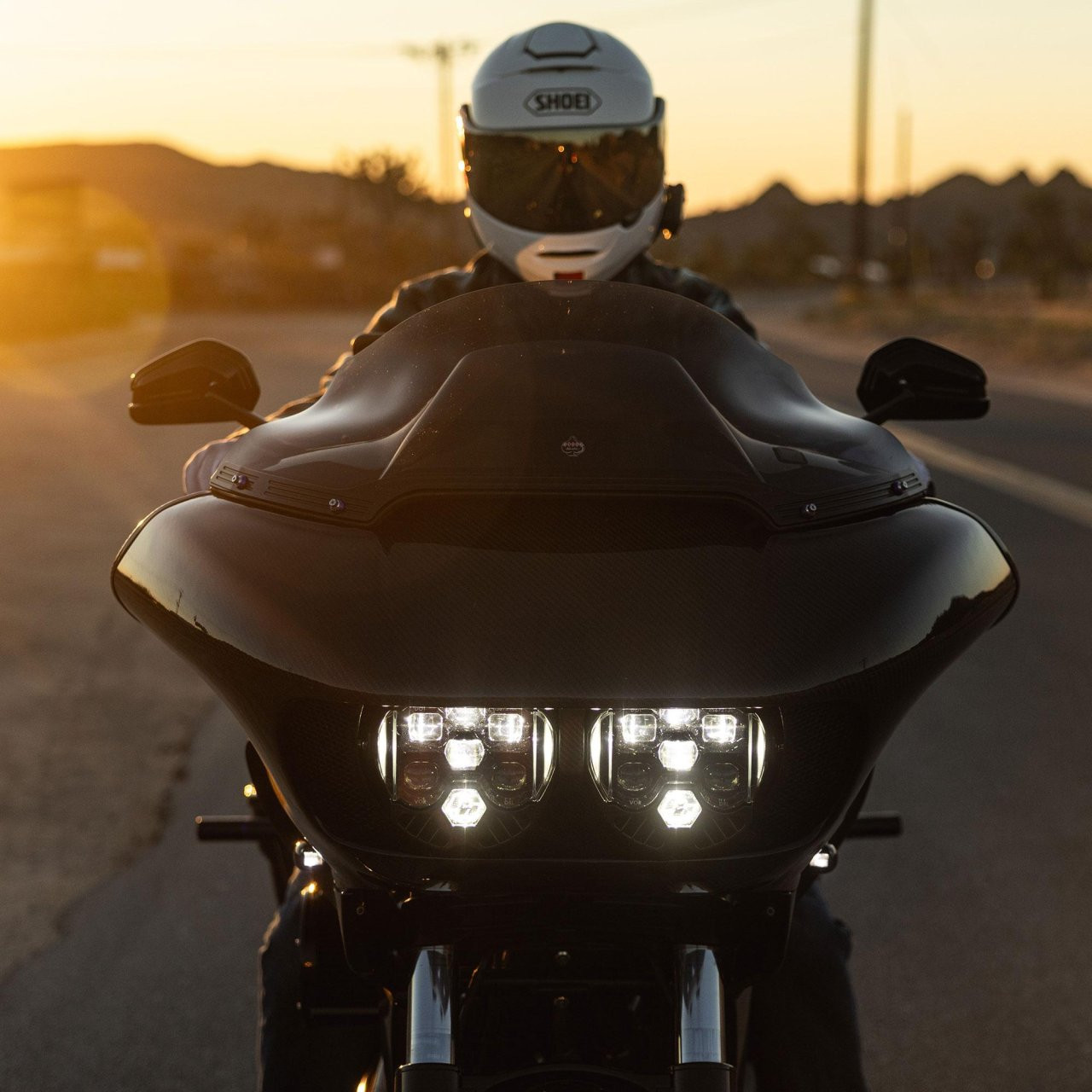DOT LP6 LED Headlight Replacement - Universal (White) — application image
