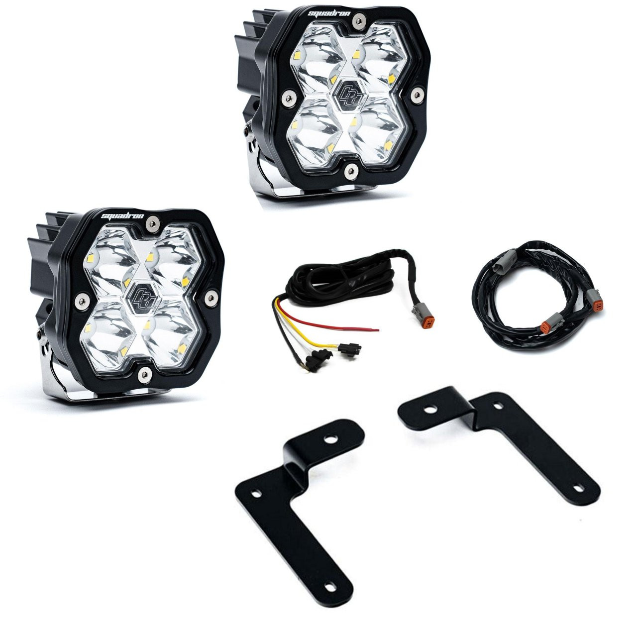 Squadron 2.0 Sport A-Pillar Light Kit - Jeep 2018-26 Wrangler JL; 2020-26 Gladiator JT (Spot; Clear; Upfitter) — application image