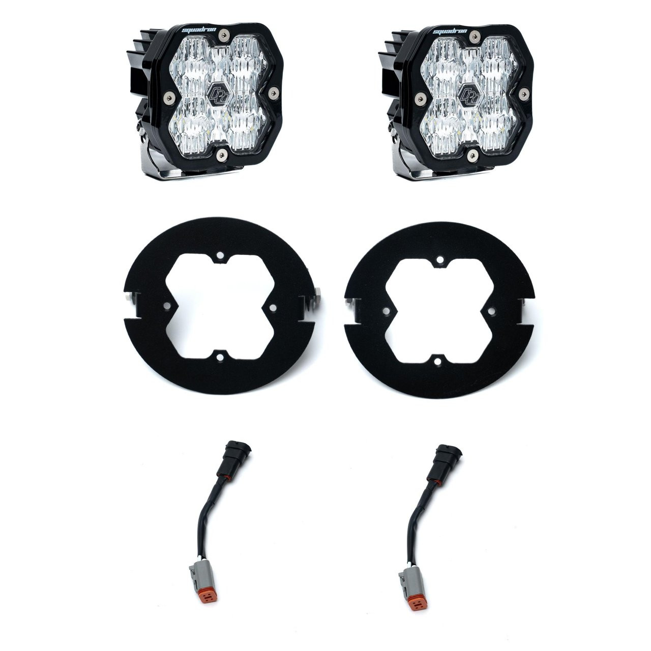 Squadron 2.0 Sport Fog Pocket Light Kit - Ford 2006-14 F-150; Toyota 2005-11 Tacoma; 2007-13 Tundra (Wide Cornering; Clear) — primary image