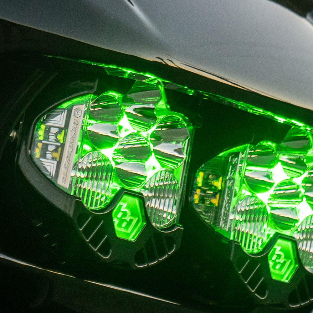 LP6 Pro LED Auxiliary Light Pod (Light Pattern: Driving/Combo; Color: Clear; Backlight: Green) — application image