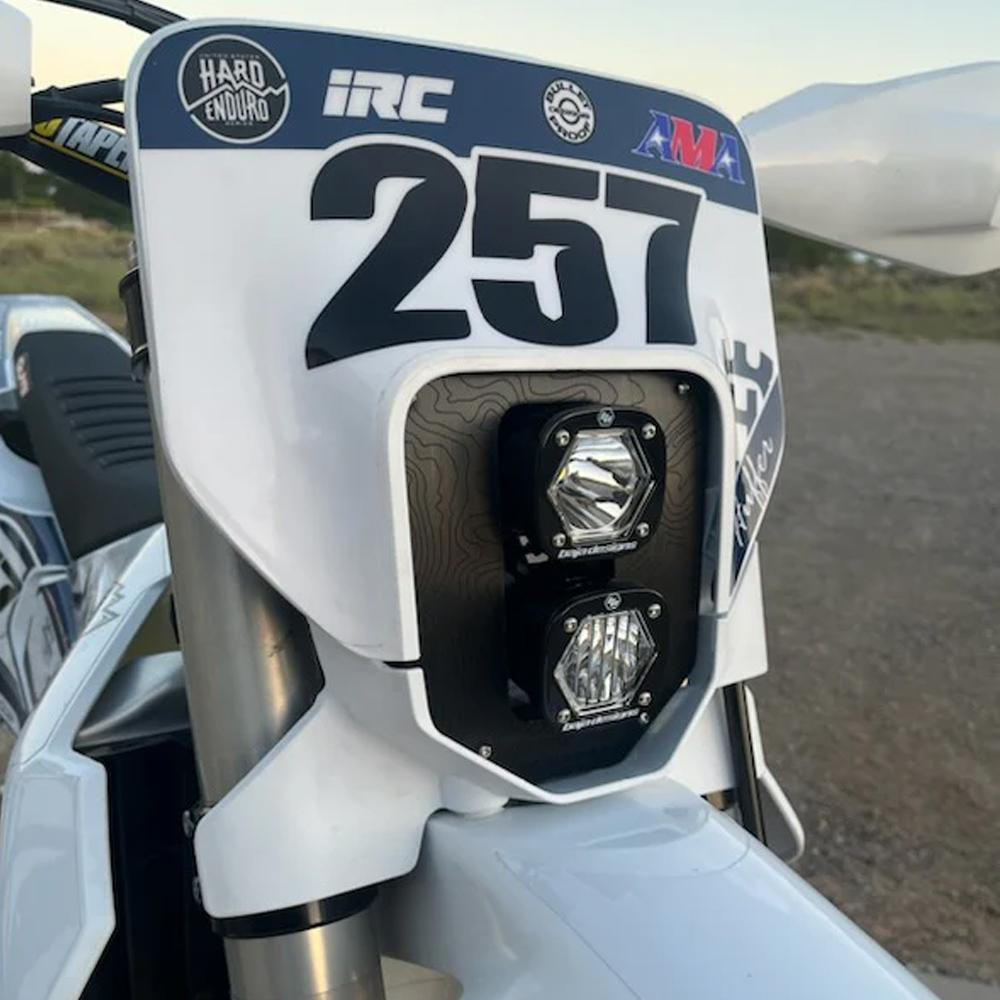 Husqvarna Dual S1 "Gemini" (D/C) LED Headlight Kit - 2024-2026 Husqvarna FE, TE — application image