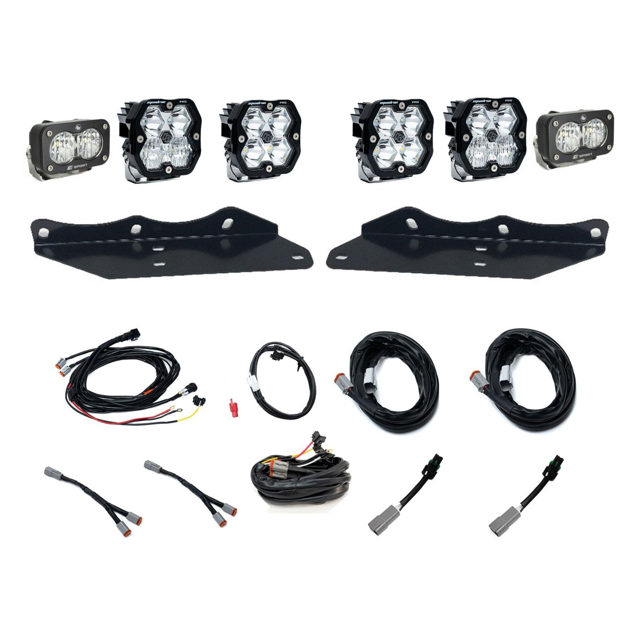 Squadron 2.0 Pro/S2 Sport Fog Pocket Light Kit - Ford 2017-20 F-150 Raptor (Multi Pattern; Clear) — application image