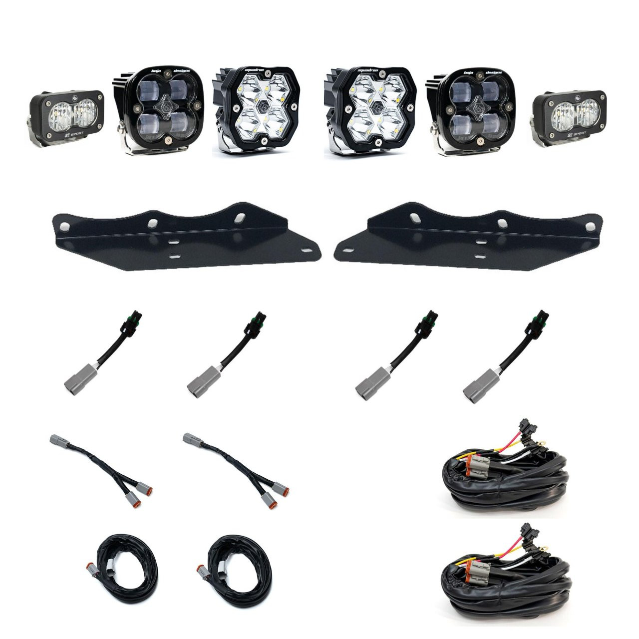 Squadron 2.0 Sport/Squadron SAE/S2 Sport Fog Pocket Light Kit - Ford 2017-20 F-150 Raptor (Multi Pattern/SAE Fog; Clear) — primary image