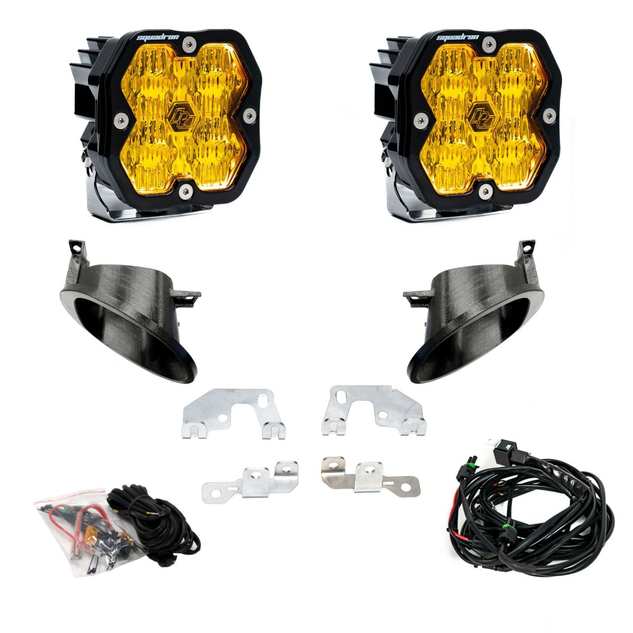 Squadron 2.0 Sport Fog Pocket Light Kit - Mercedes 2014-18 Sprinter Van 2500/3500 (Wide Cornering; Baja Amber) — primary image