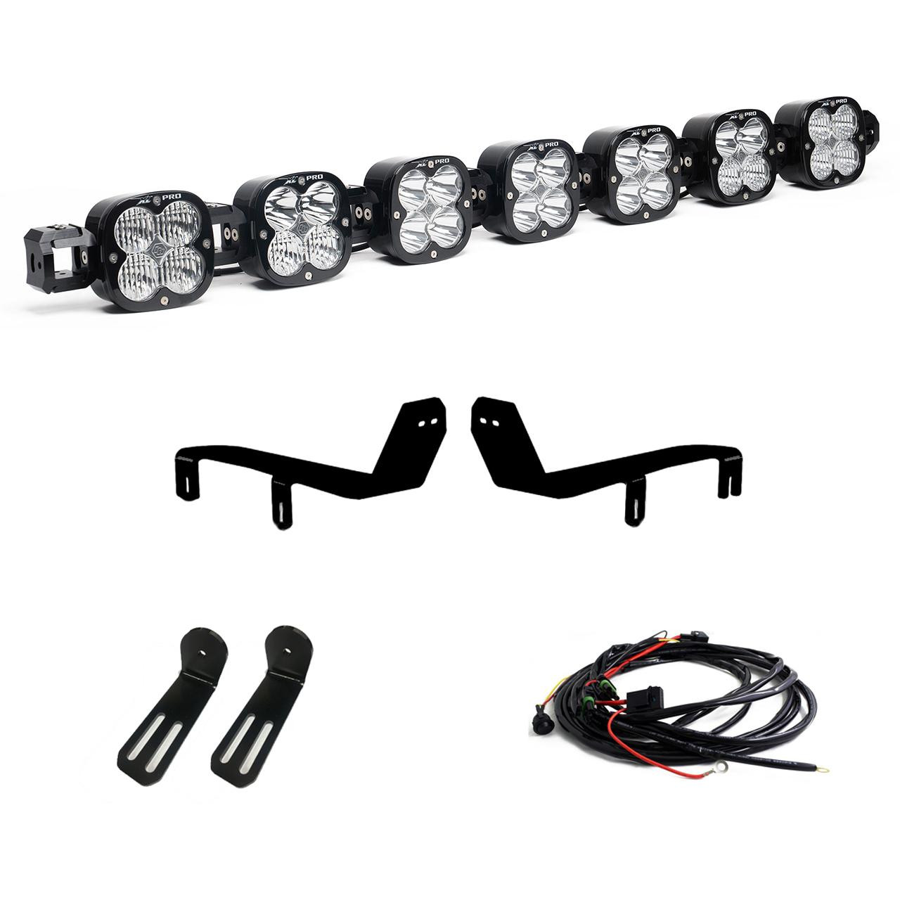 XL Pro Linkable Sport Bumper Light Kit - '17-19 F-250/350 Super Duty (Multi-Pattern; Clear; Toggle Wiring) — application image