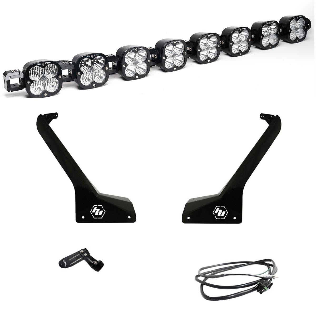 XL Pro Linkable Roof Mount Kit - '20-26 Gladiator / '18-26 Wrangler JL (Multi-Pattern; Clear; Upfitter Wiring) — primary image