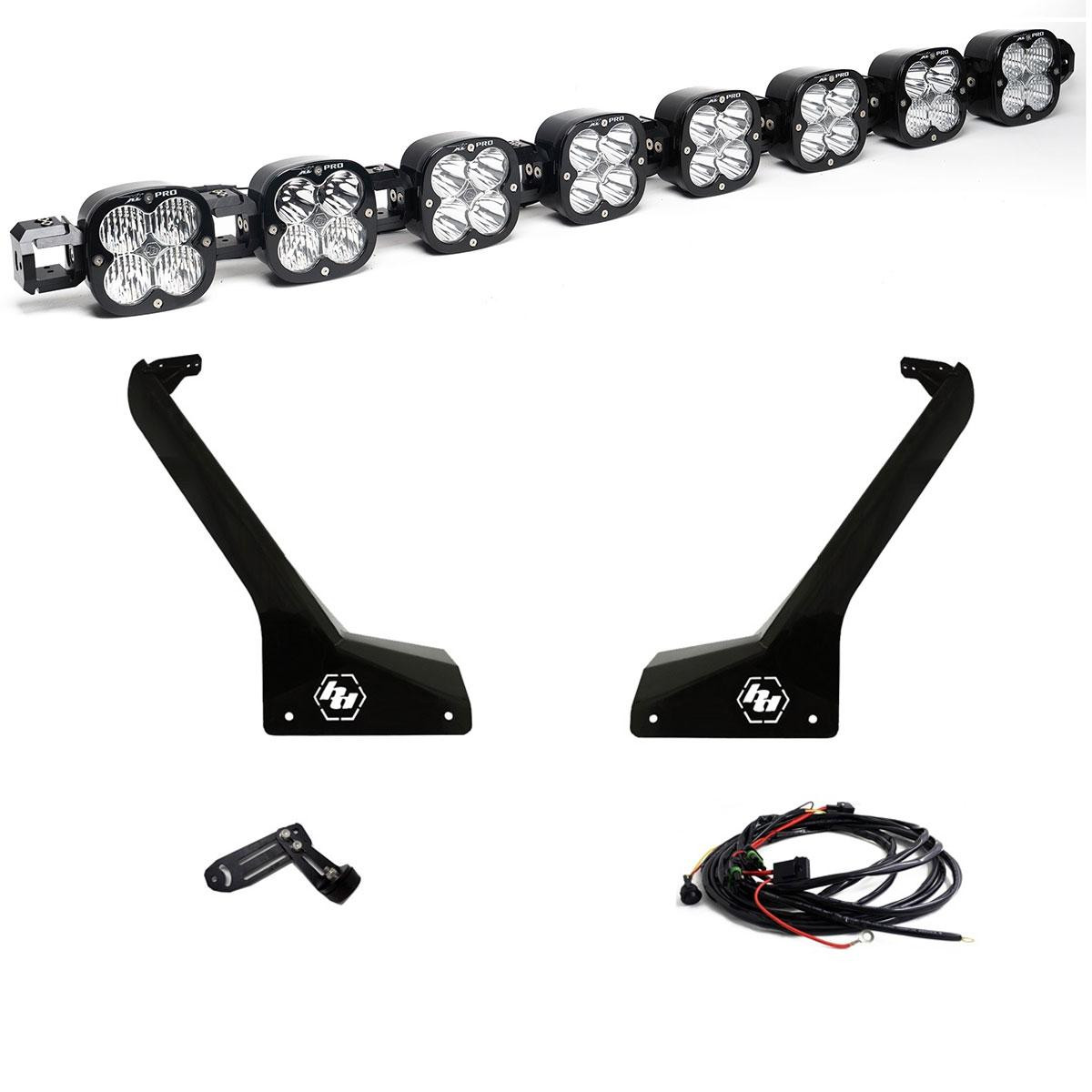 XL Pro Linkable Roof Mount Kit - '20-26 Gladiator / '18-26 Wrangler JL (Multi-Pattern; Clear; Toggle Wiring) — primary image
