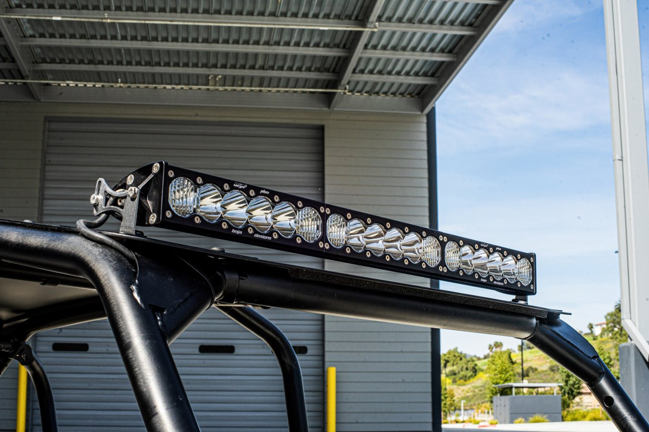 OnX6+ 30 Inch Roof Mount Kit - '16-21 RZR Turbo/S; '15-21 RZR 900; '14-21 RZR XP 1000 (Driving/Combo, Clear) — installed view