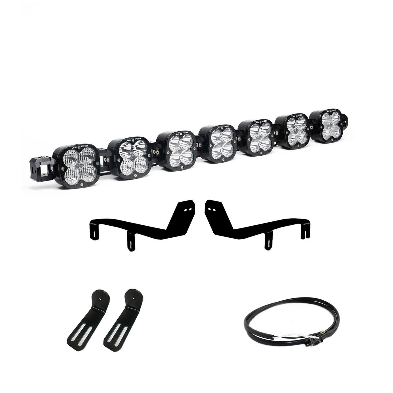 XL Pro Linkable Sport Bumper Light Kit - '17-19 F-250/350 Super Duty (Multi-Pattern; Clear; Upfitter Wiring) — application image