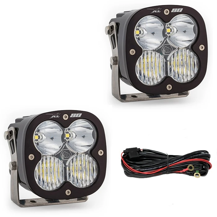 XL80 Bumper Kit - '20-26 Gladiator / '18-26 Wrangler JL; w/ OE Steel Bumper (Driving/Combo; Clear; Toggle Wiring) — primary image
