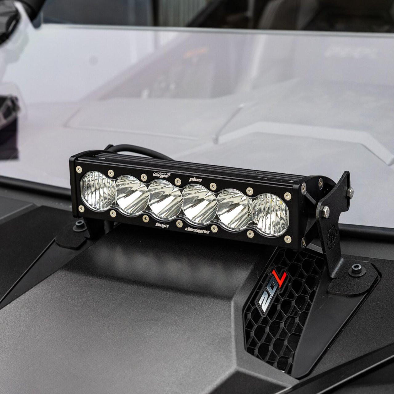OnX6+ 10" Light Bar Hood Mount Kit - Polaris 2025 RZR Pro-R; Pro-S; Pro-XP, Clear — application image