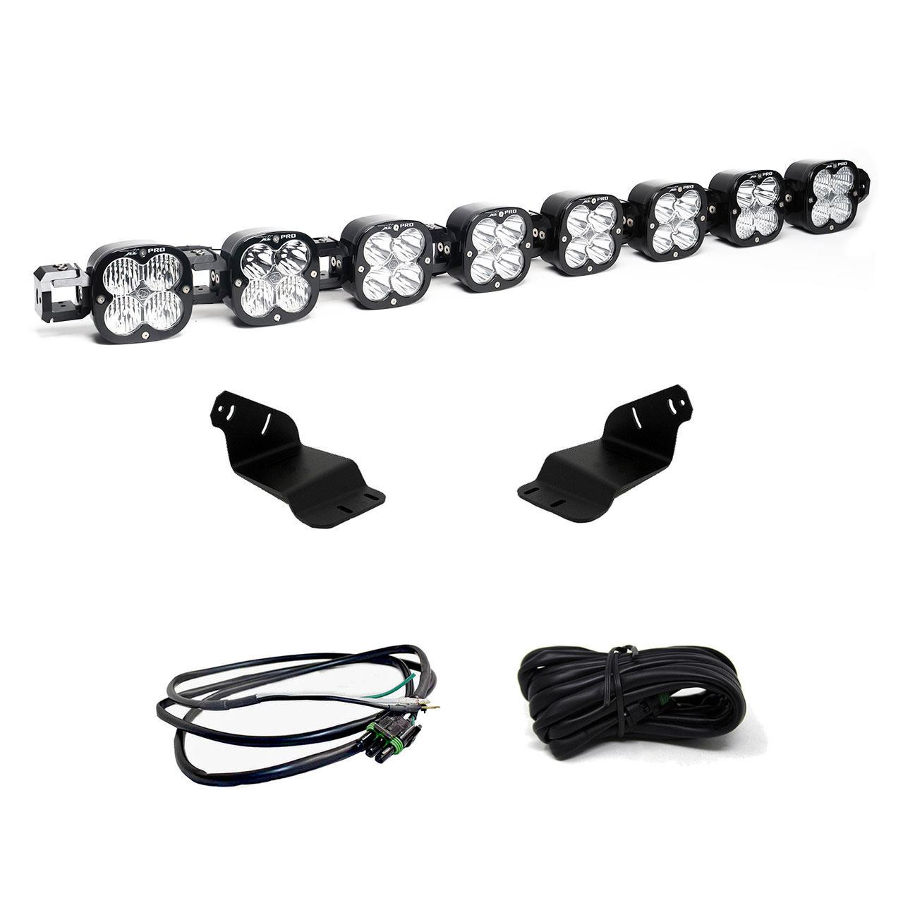 XL Pro Linkable Sport Roof Mount Kit - '21-26 Bronco; '22-26 Bronco Raptor (Multi-Pattern; Clear; Upfitter Wiring) — application image