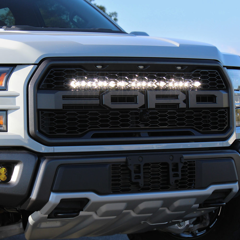 S8 30 Inch Grille Upper Kit - '17-20 F-150 Raptor (Driving/Combo; Clear) — primary image