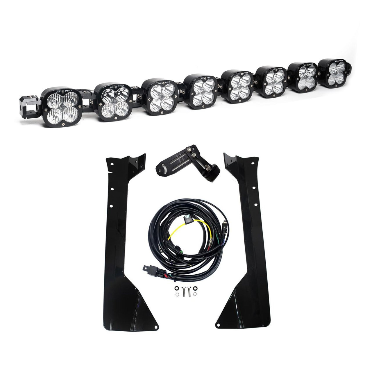 XL Pro Linkable Roof Mount Kit - '07-18 Wrangler JK (Multi-Pattern; Clear) — primary image