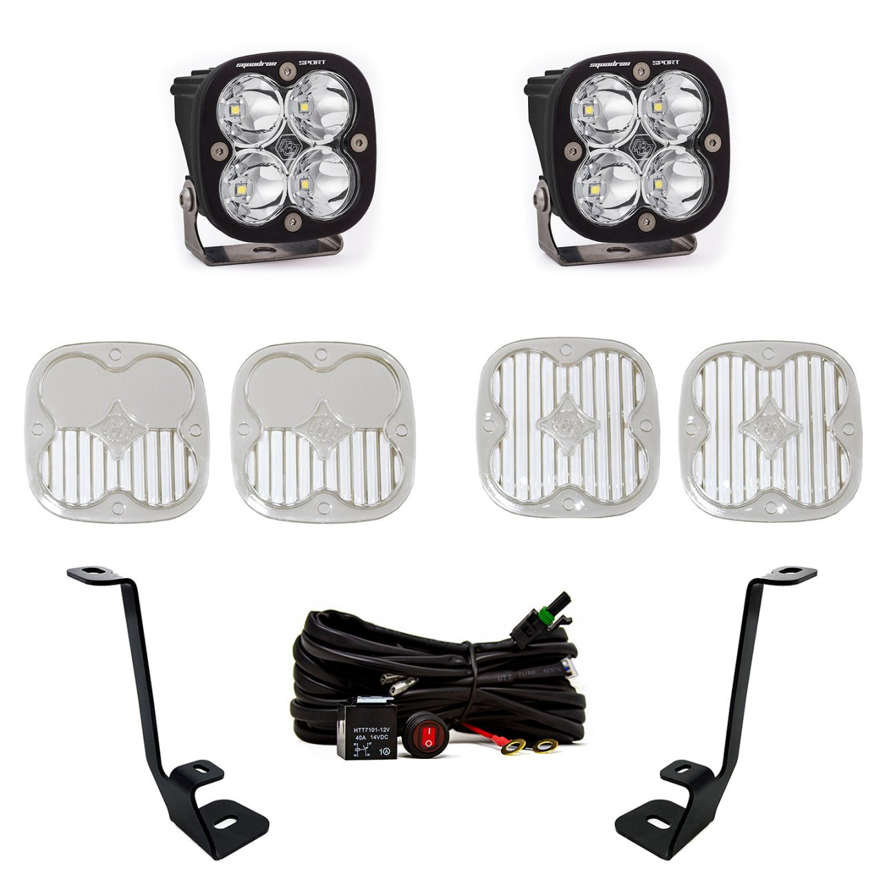 Squadron Sport A-Pillar Kit - '21-23 F-150 (Spot; Clear; Toggle Wiring) — primary image