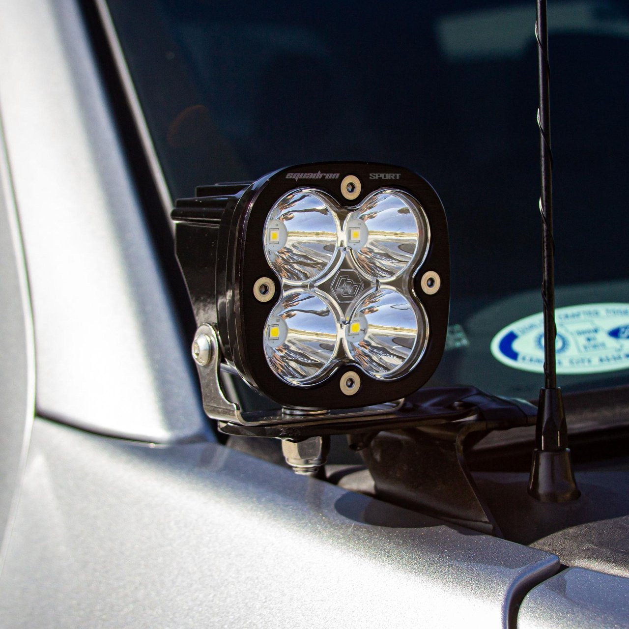 Squadron Sport A-Pillar Kit - '21-23 F-150 (Spot; Clear; Toggle Wiring) — application image