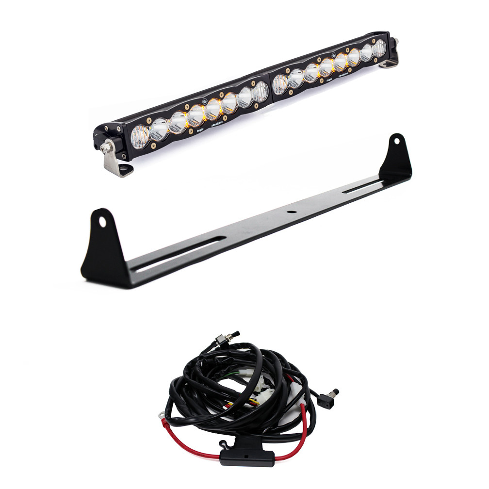 S8 20 Inch Bumper Kit - '07-13 Silverado/Sierra 1500/2500HD/3500HD {'07 New Body Style} (Driving/Combo; Clear) — primary image