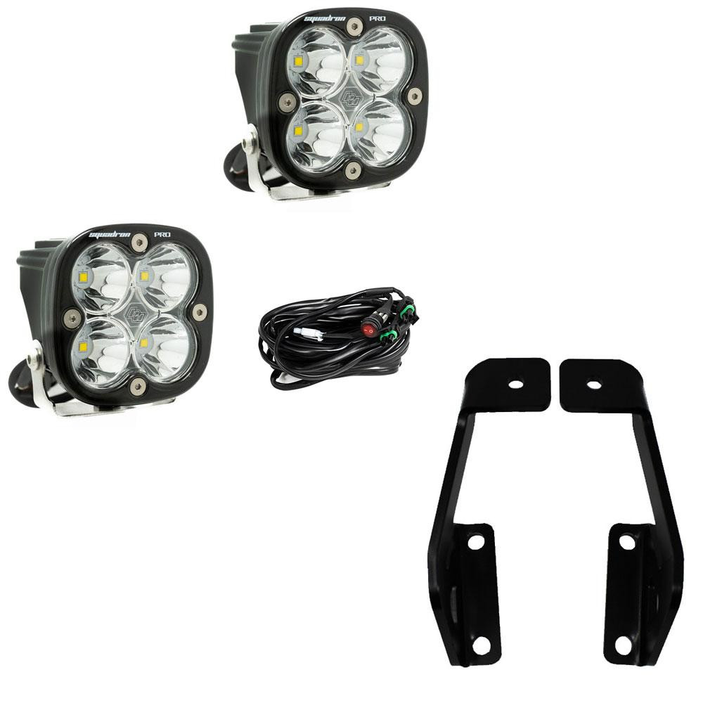 Squadron Pro A-Pillar Kit - '09-14 F-150; '10-14 F-150 SVT Raptor (Driving/Combo; Clear) — primary image