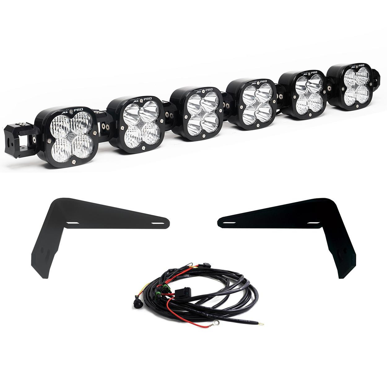 XL Pro Linkable Sport Bumper Light Kit - '21-26 Bronco; '22-26 Bronco Raptor; w/ OE Steel Bumper (Multi-Pattern; Clear; Toggle Wiring) — application image