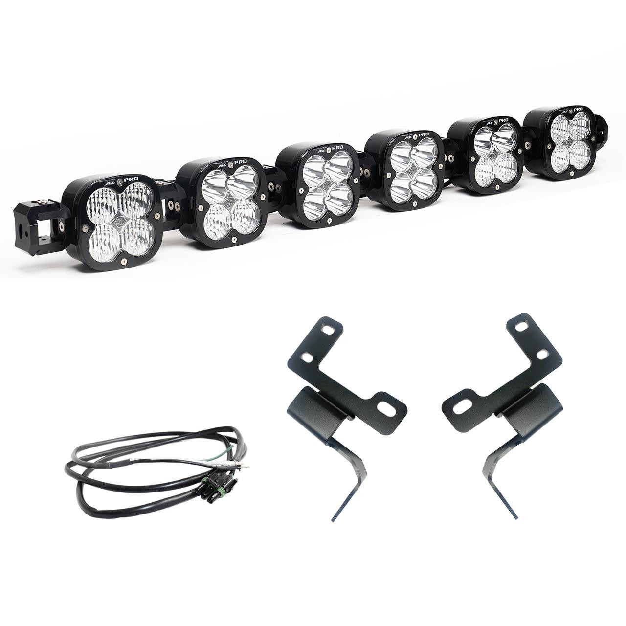 XL Pro Linkable Sport Bumper Light Kit - '21-26 Bronco; w/ OE Plastic Bumper (Multi-Pattern; Clear; Toggle Wiring) — primary image