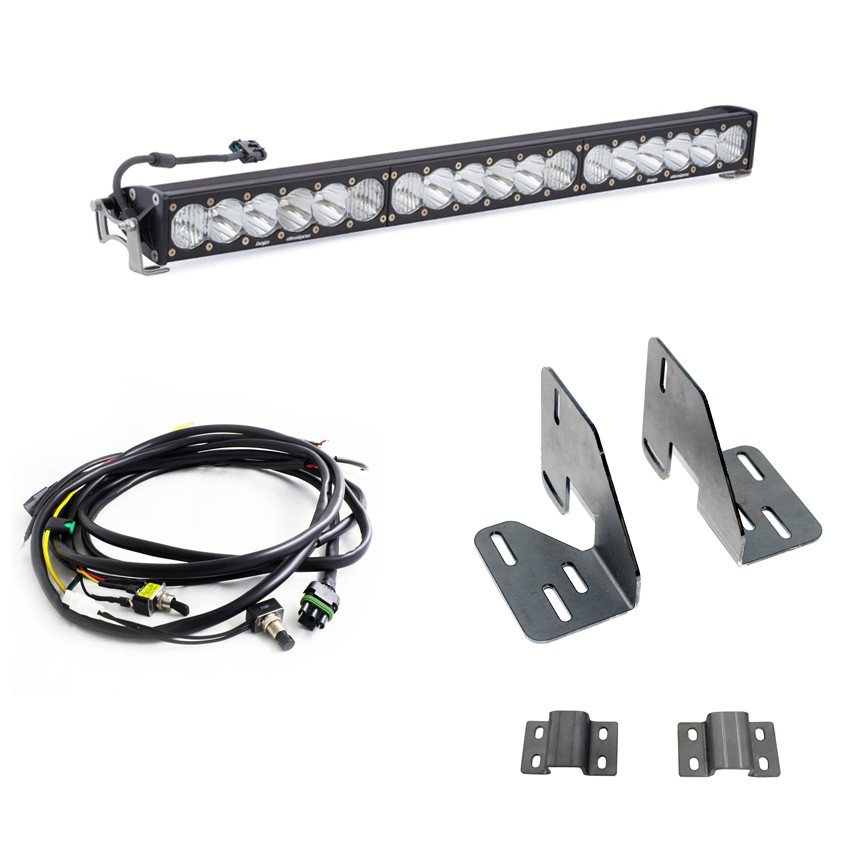 OnX6+ 30 Inch Grille Kit - '18-19 Sierra 2500HD/3500HD (Driving/Combo; Clear) — primary image
