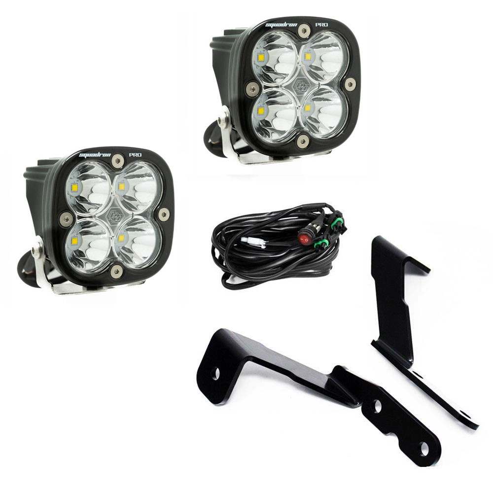Squadron Pro A-Pillar Kit - '07-13 Avalanche / Silverado/Sierra 1500/2500HD/3500HD {'07 New Body Style} / Tahoe / Yukon (SPOT; Clear) — primary image