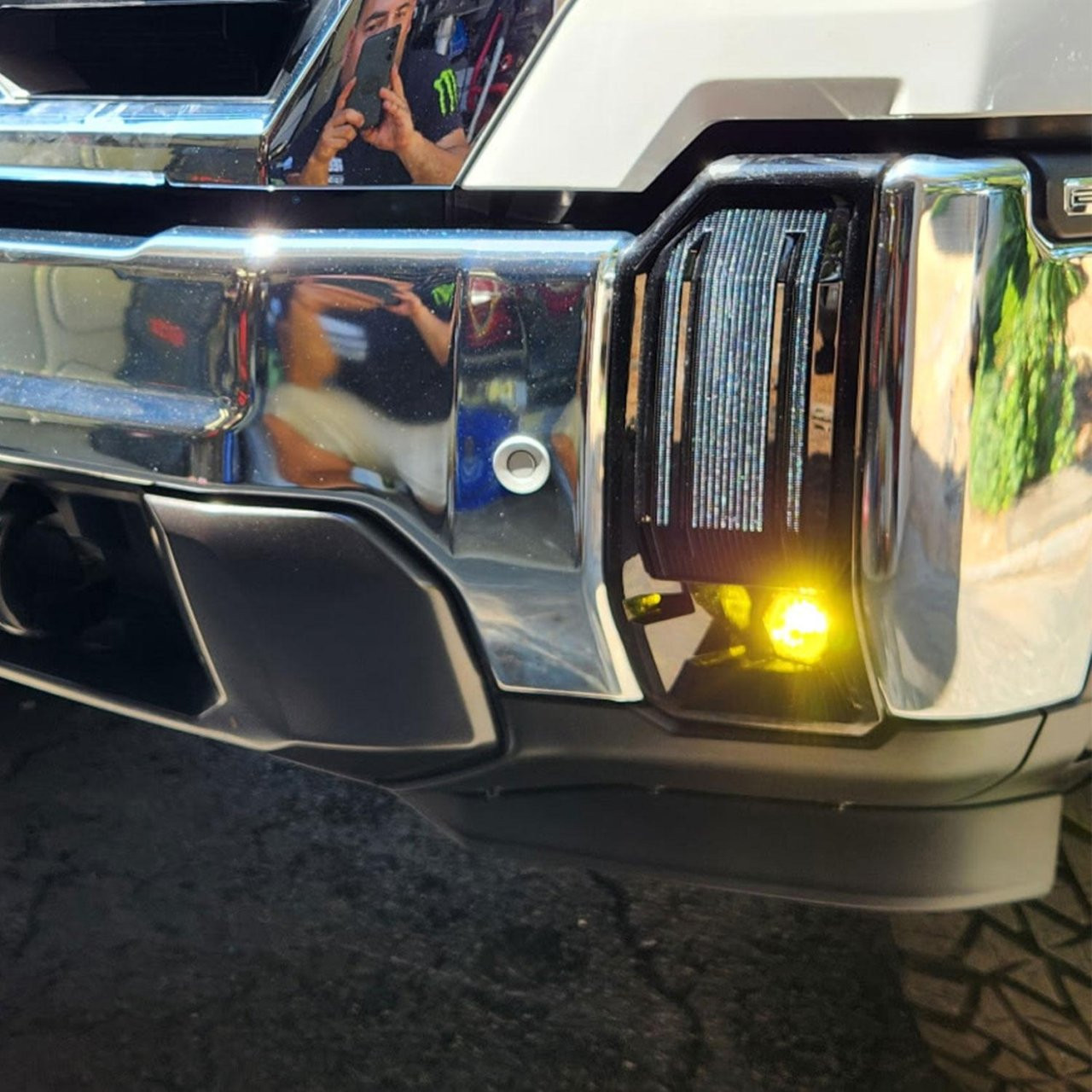 S1 Fog Pocket Light Kit - GMC/Chevy 2023-2026 Canyon/Colorado; 2024-2026 Yukon, 2500/3500; 2022-2026 Sierra 1500 AT4-X (Baja Amber) — application image