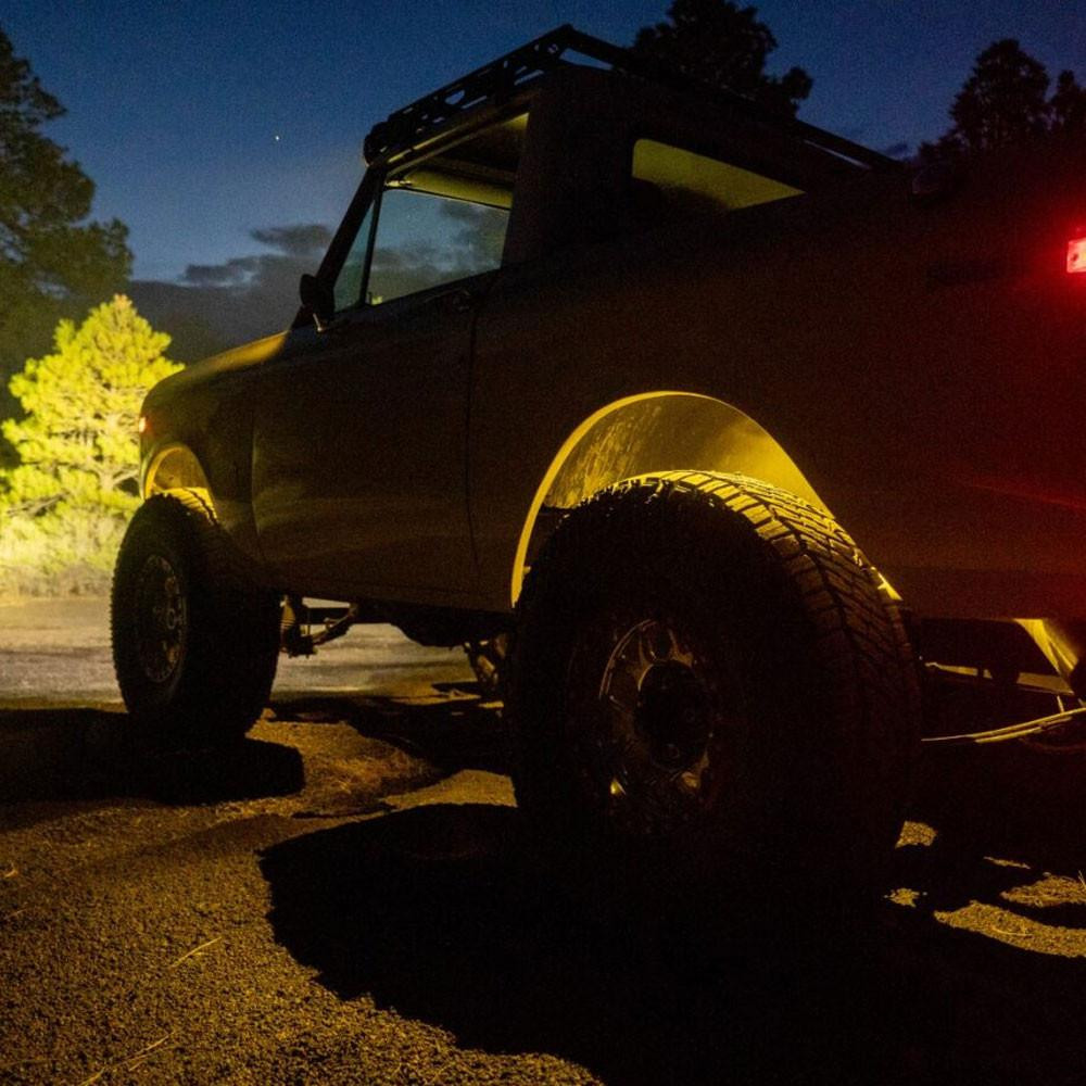 LED Rock Light Kit (Baja Amber) — application image