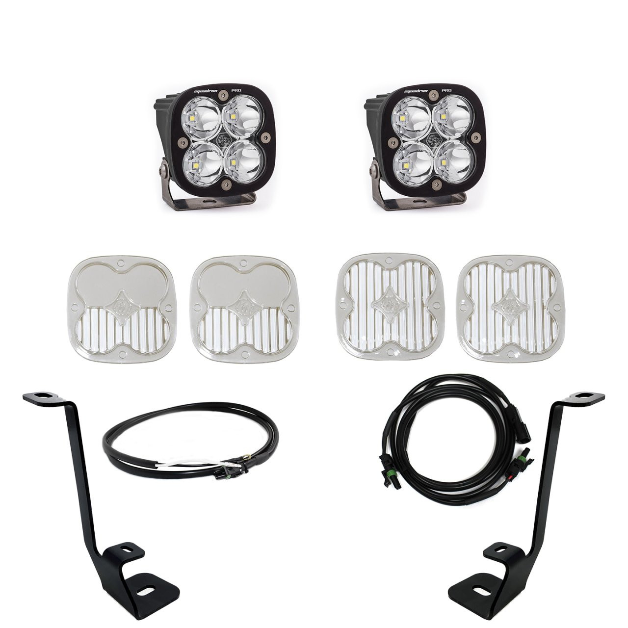 Squadron Pro A-Pillar Kit - '21-23 F-150 (Spot; Clear; Upfitter Wiring) — primary image