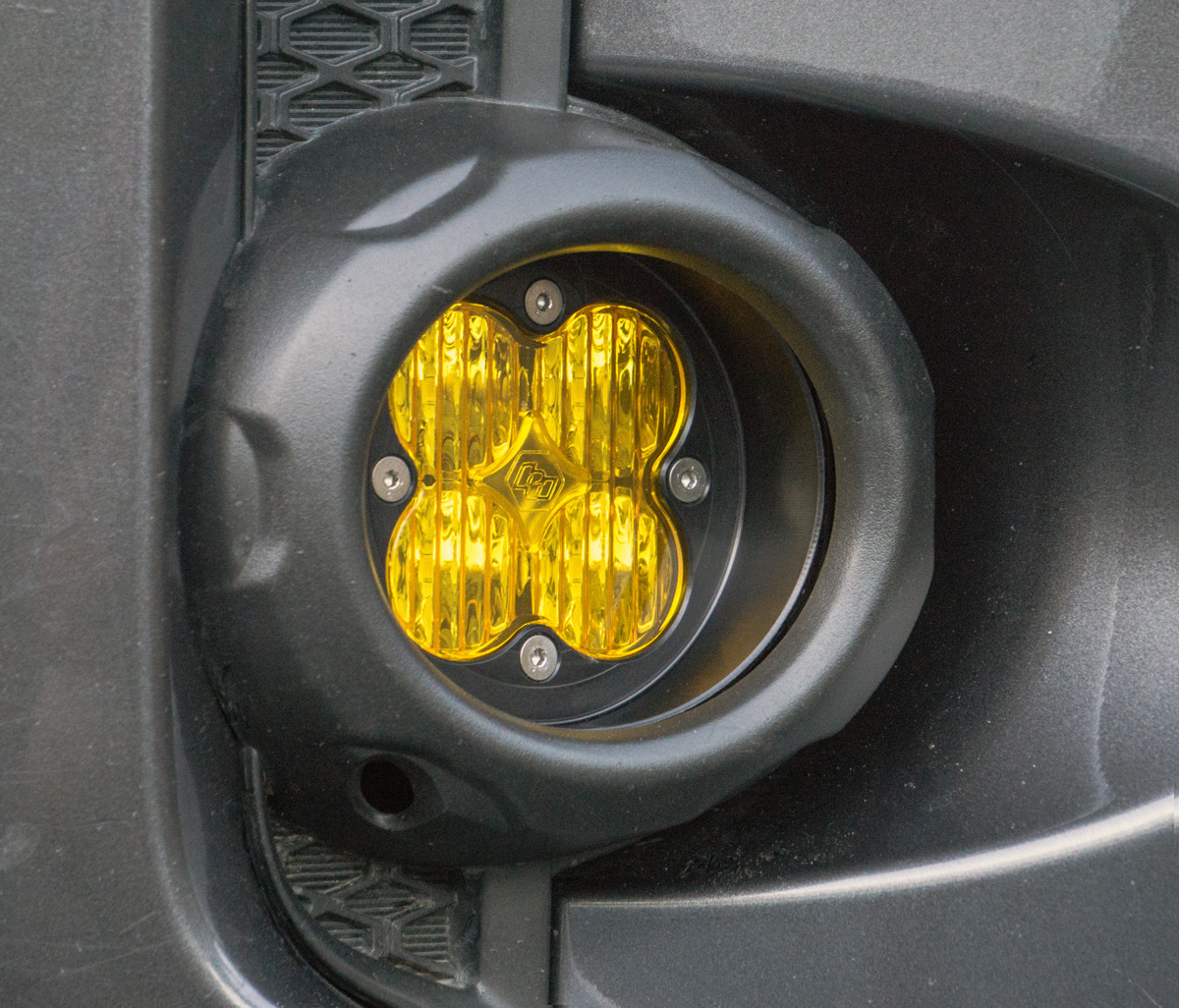 Squadron Angled Bezel — installed view
