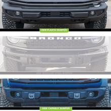 Squadron Pro Fog Pocket Kit - '19-23 Ranger; '21-25 Bronco w/ OE Plastic Bumper (Wide Cornering; Clear) — application image