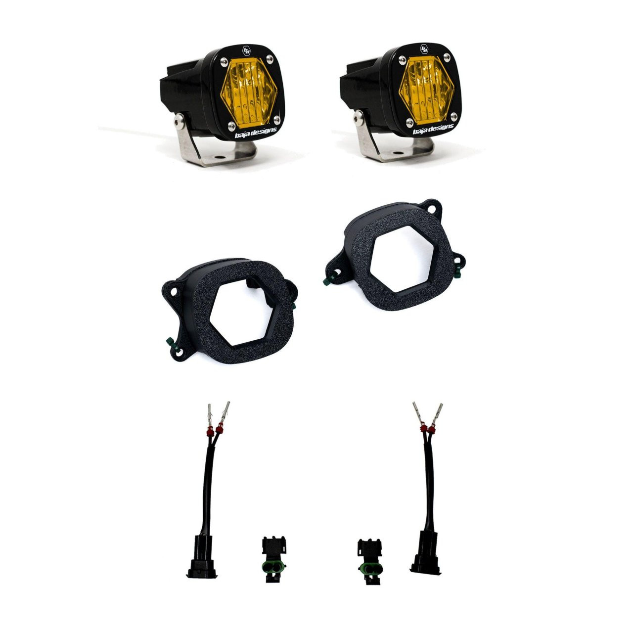 S1 Fog Pocket Light Kit - Ford Ranger Raptor 2024-2026 (Wide Cornering; Baja Amber) — primary image