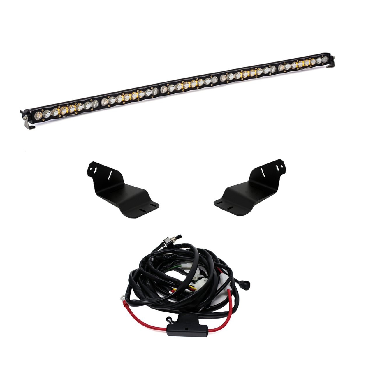 S8 50 Inch Roof Mount Kit - '21-26 Bronco; '22-26 Bronco Raptor (Driving/Combo; Clear; Toggle Wiring) — primary image