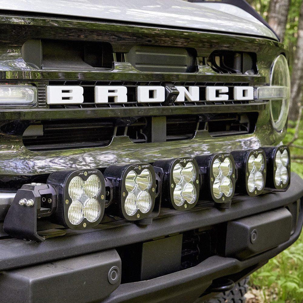 XL Sport Linkable Sport Bumper Light Kit - '21-26 Bronco; w/ OE Plastic Bumper (Multi-Pattern; Clear; Toggle Wiring) — primary image