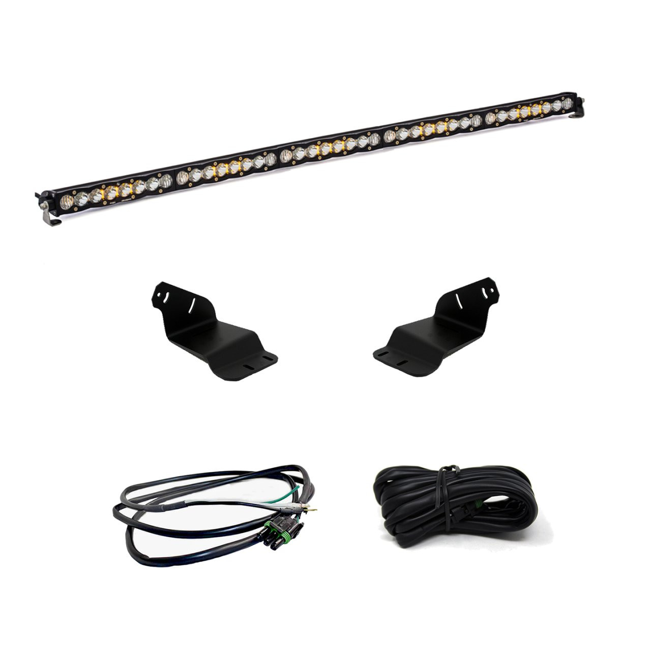 S8 50 Inch Roof Mount Kit - '21-26 Bronco; '22-26 Bronco Raptor (Driving/Combo; Clear; Upfitter Wiring) — primary image