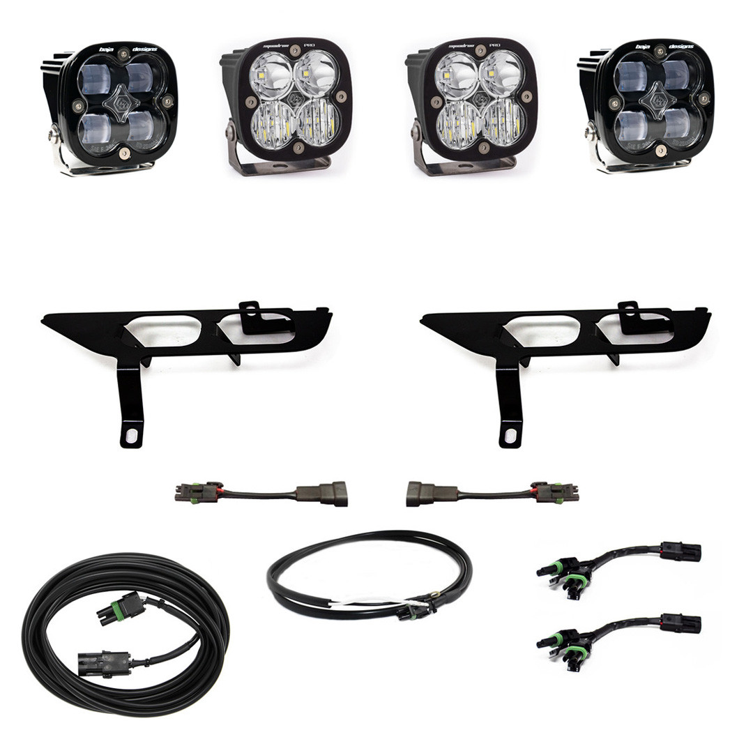 Squadron SAE/Pro Fog Pocket Kit - '21-23 F-150 w/o DRL (SAE Fog; Clear; Upfitter Wiring) — primary image