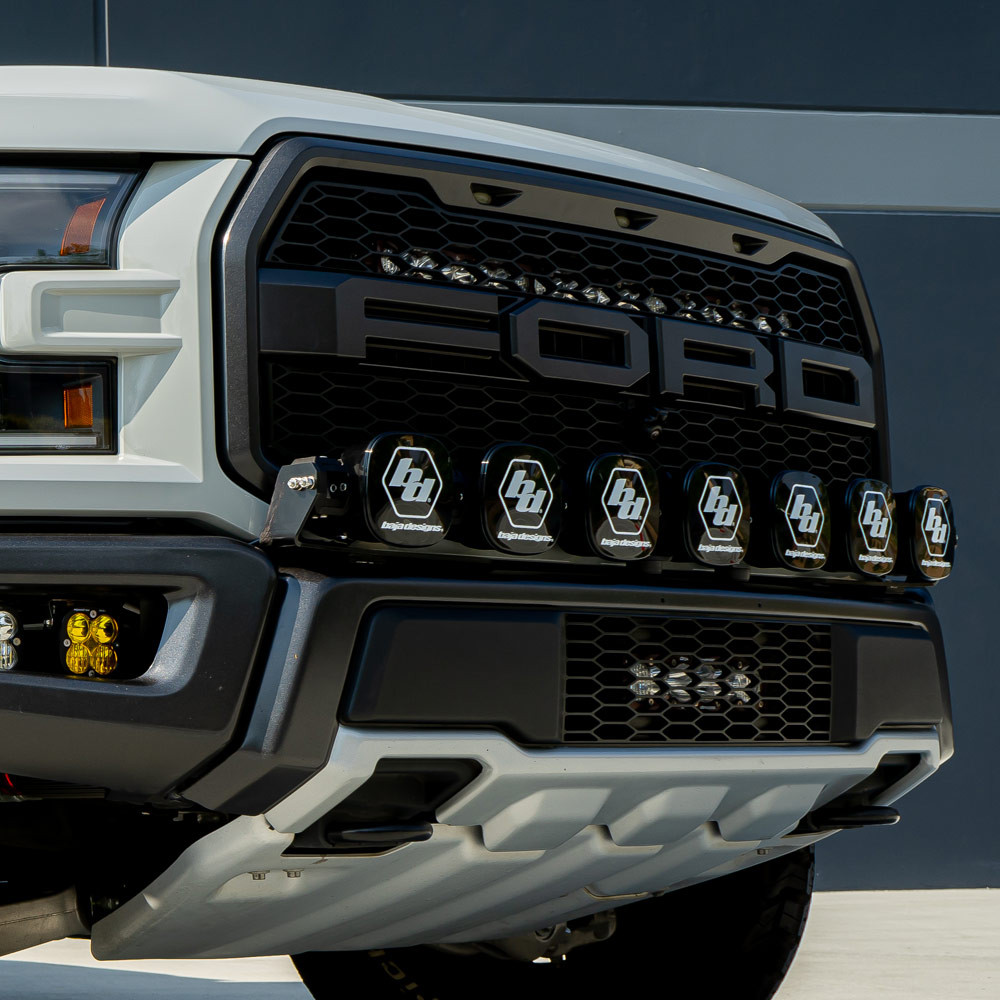 XL Sport Linkable Sport Bumper Light Kit - '17-20 F-150 Raptor (Multi-Pattern; Clear) — application image