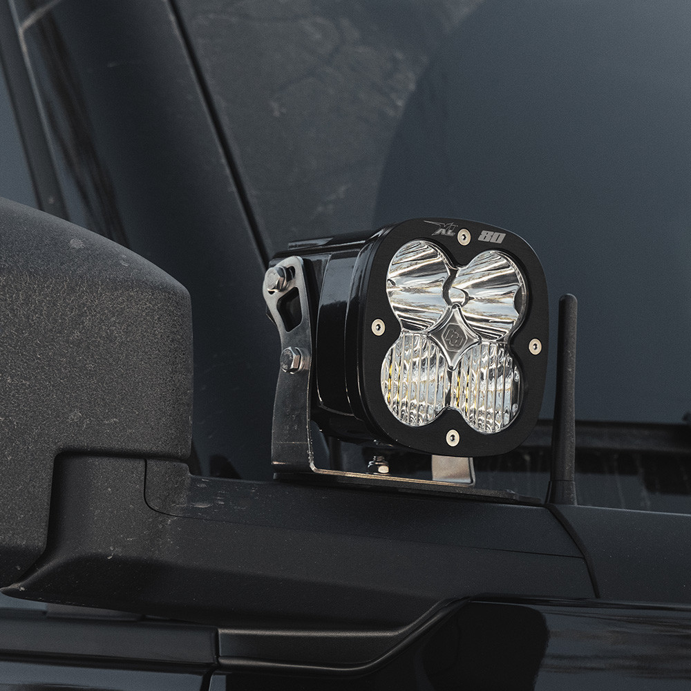 XL80 A-Pillar Kit - '21-26 Bronco; '22-26 Bronco Raptor (Driving/Combo; Clear; Toggle Wiring) — primary image