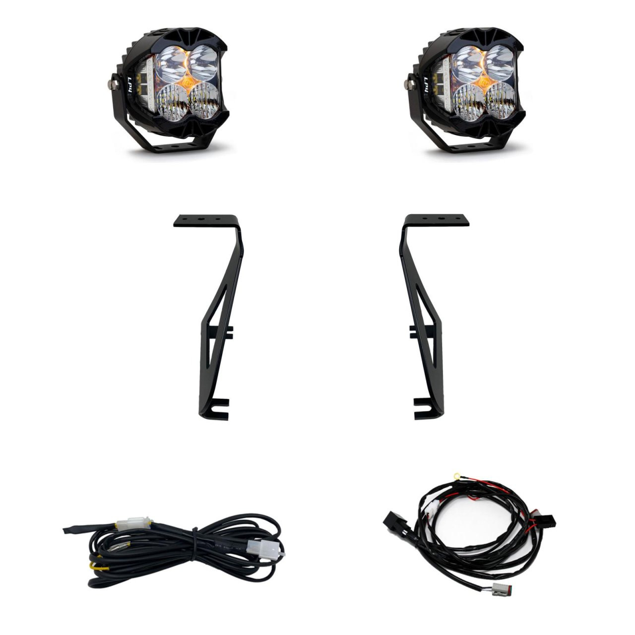 LP4 Pro A-Pillar Kit - '21-26 F-150 Raptor / Raptor R / Raptor 37 (Driving/Combo; Clear) — primary image