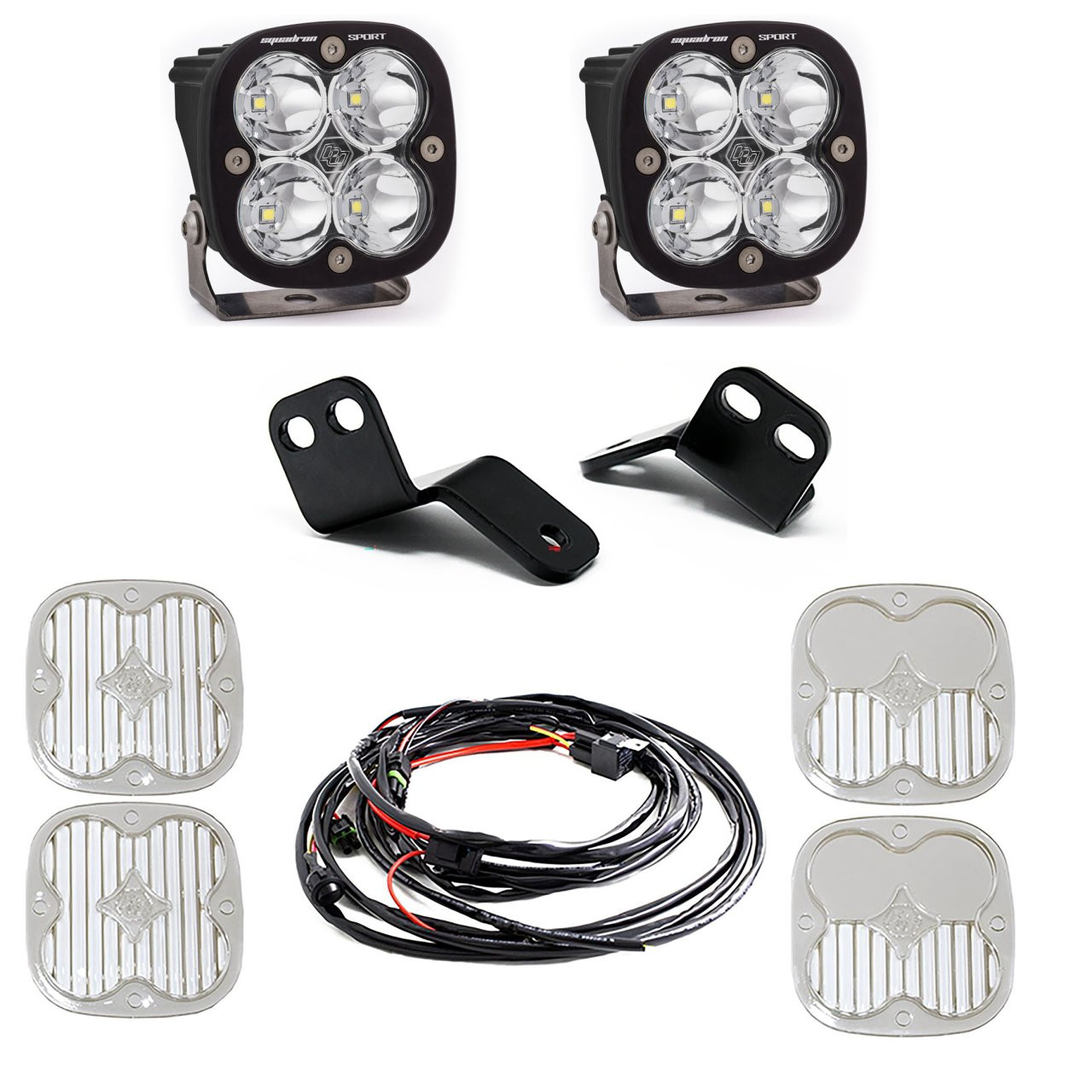 Squadron Sport A-Pillar Kit - '18-22 Wildcat XX (Driving/Combo; Clear) — primary image