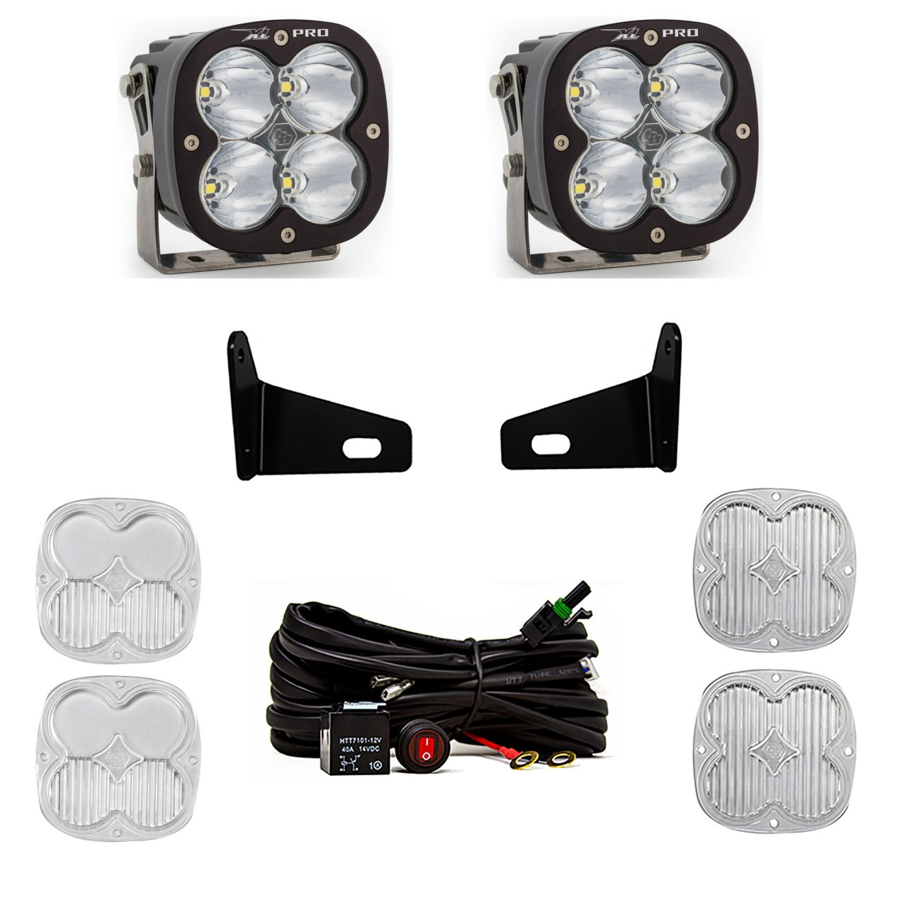 XL Pro A-Pillar Kit - '17-24 Maverick X3 (Driving/Combo; Clear) — primary image