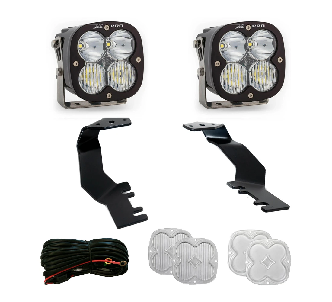 XL Pro A-Pillar Kit - '22-26 Tundra, '23-26 Sequoia (Driving/Combo; Clear) — primary image
