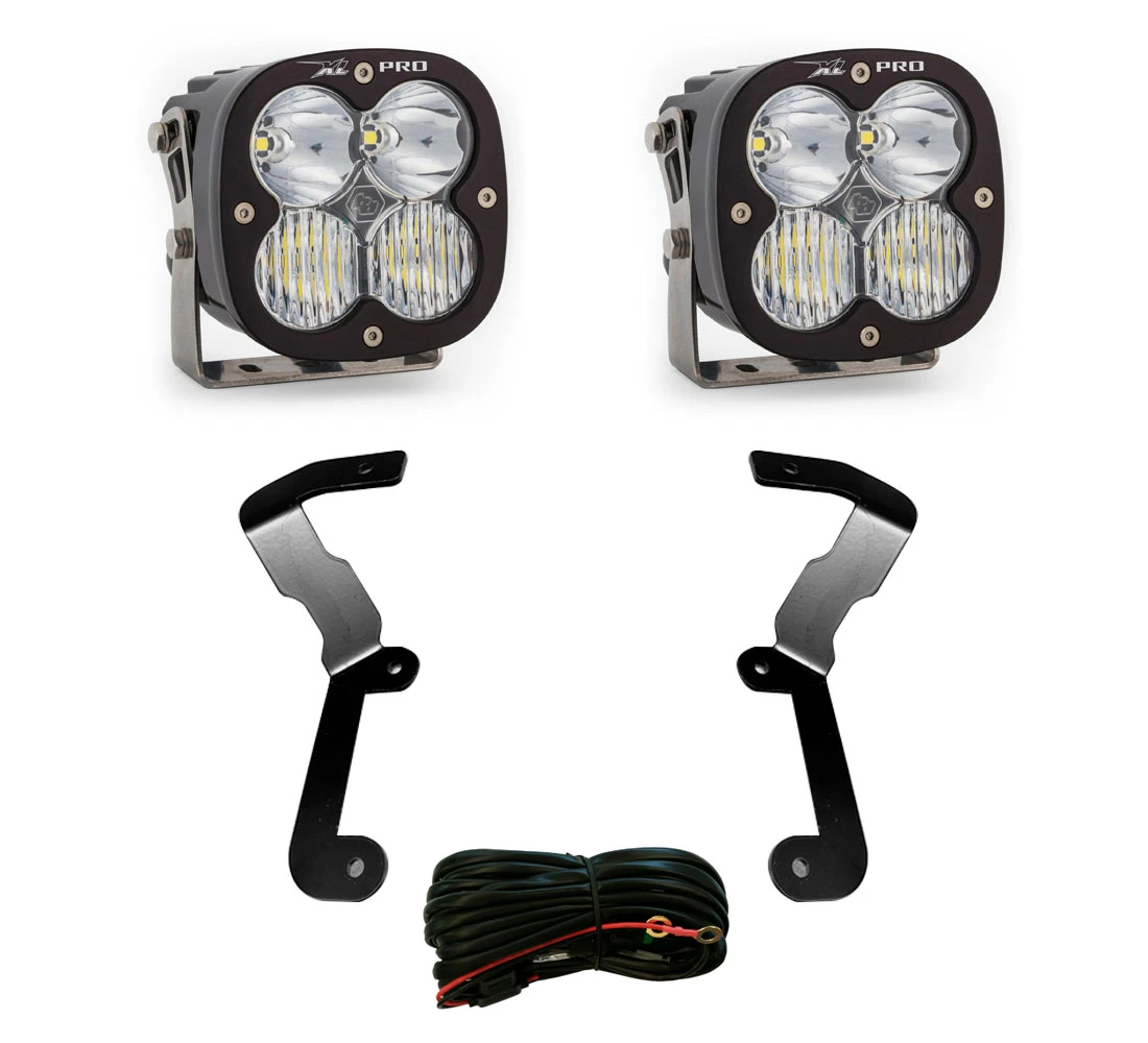 XL Pro A-Pillar Kit - '19-22 Sierra 1500 (Driving/Combo; Clear) — primary image