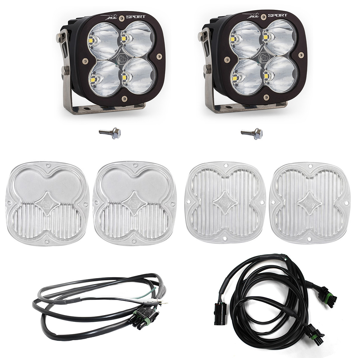 XL Sport A-Pillar Kit - '21-26 Bronco; '22-26 Bronco Raptor (Spot; Clear; Upfitter Wiring) — primary image