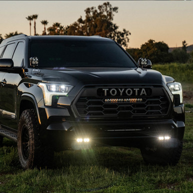 Fog Pocket Light Kit - 2023-26 Toyota Sequoia (Wide Cornering: Clear) — application image